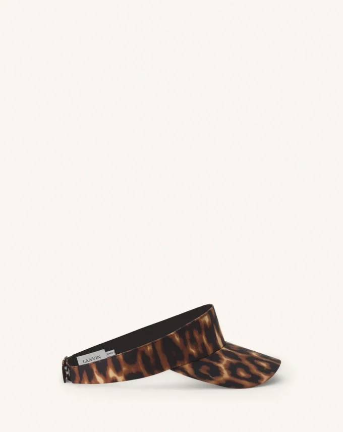 Lanvin Leopard Print Visor Lanvin Leopard Print Visor