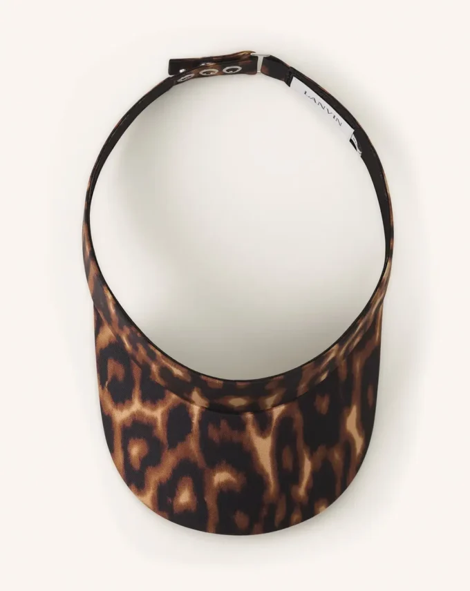 Lanvin Leopard Print Visor Lanvin Leopard Print Visor