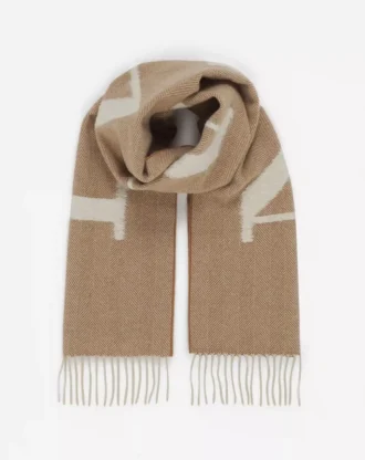 Lanvin Signature Fringed Wool Scarf
