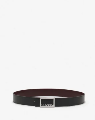 Lanvin Signature Reversible Leather Belt Lanvin Signature Reversible Leather Belt