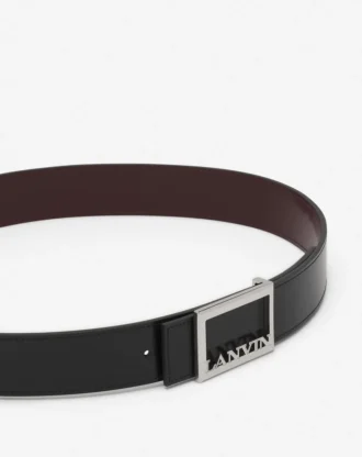 Lanvin Signature Reversible Leather Belt Lanvin Signature Reversible Leather Belt