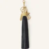 Large Leather Pompom Bag Charm Large Leather Pompom Bag Charm