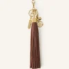 Large Leather Pompom Bag Charm Large Leather Pompom Bag Charm
