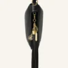 Large Leather Pompom Bag Charm Large Leather Pompom Bag Charm