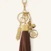 Large Leather Pompom Bag Charm Large Leather Pompom Bag Charm