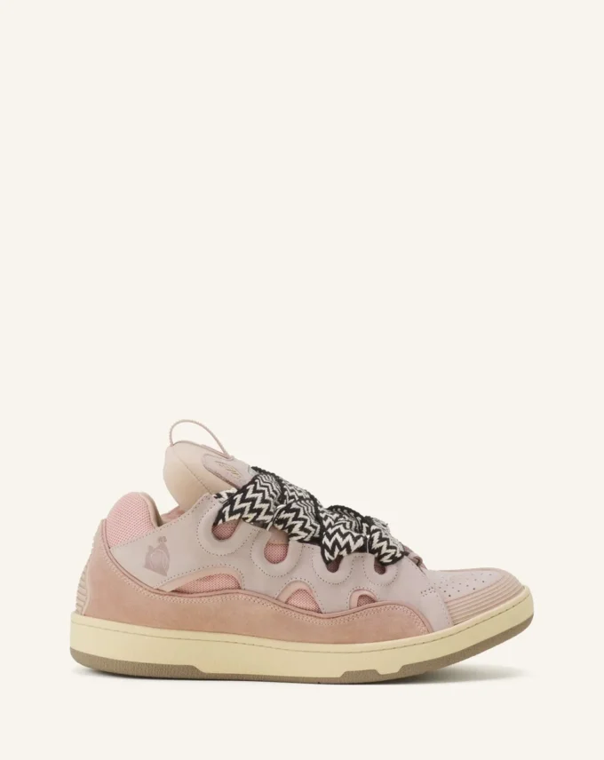 Leather Curb Sneakers