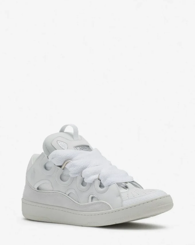Leather Curb Sneakers