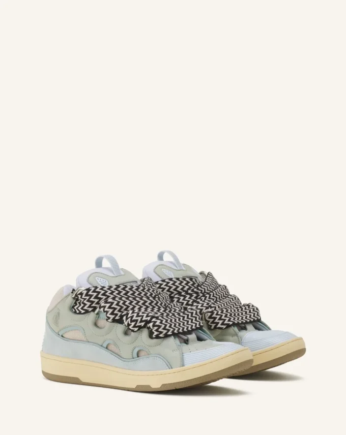 Leather Curb Sneakers