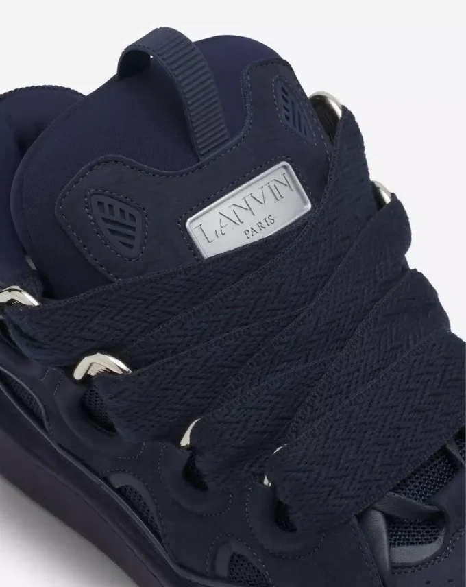Leather Curb Sneakers