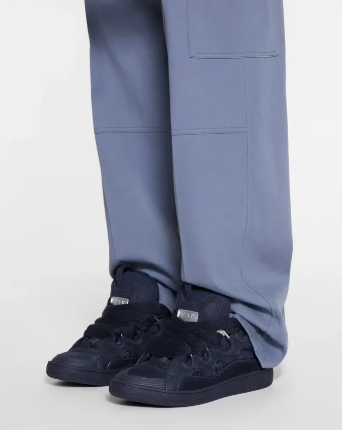 Leather Curb Sneakers