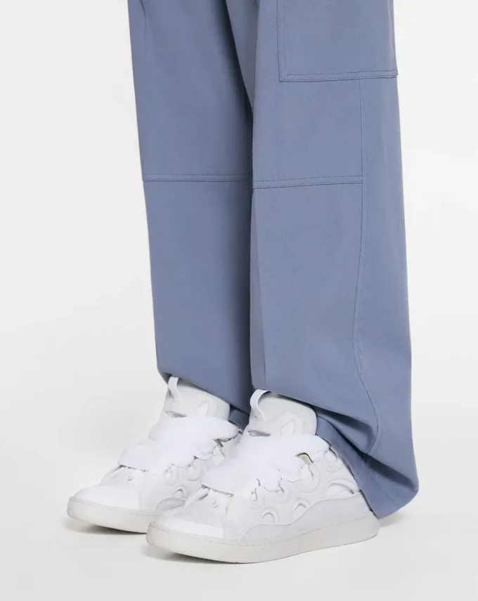 Leather Curb Sneakers