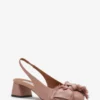 Leather Heeled Slingback Ballerina Leather Heeled Slingback Ballerina