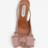Leather Heeled Slingback Ballerina Leather Heeled Slingback Ballerina