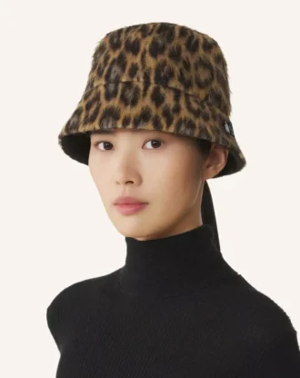 Leopard Print Reversible Bucket Hat