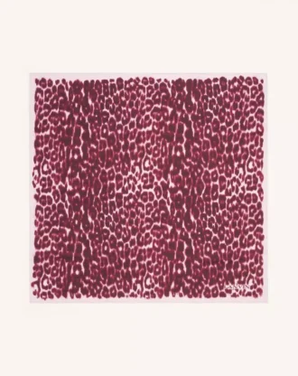 Leopard Print Silk Scarf