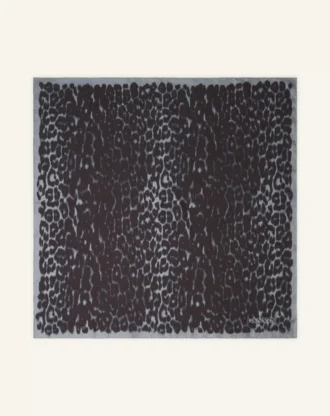 Leopard Print Silk Scarf