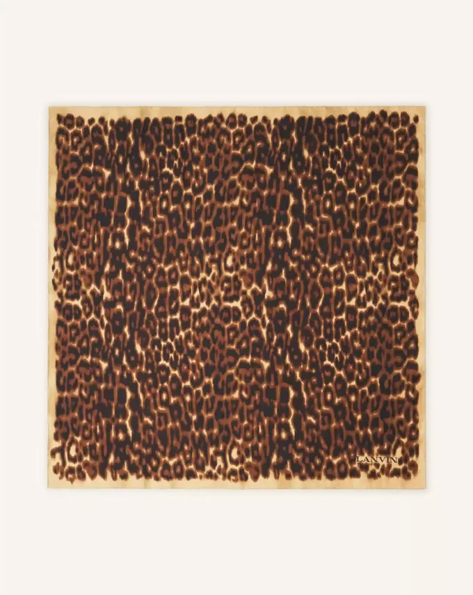 Leopard Print Silk Scarf Leopard Print Silk Scarf