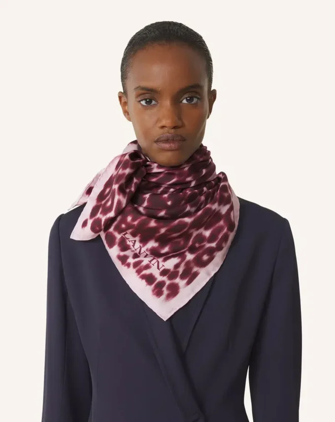 Leopard Print Silk Scarf Leopard Print Silk Scarf