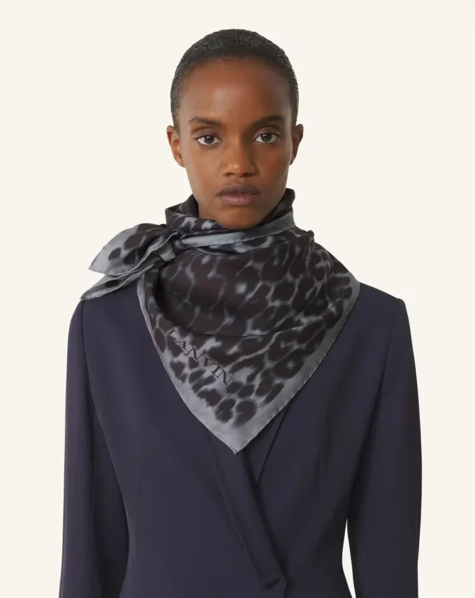 Leopard Print Silk Scarf Leopard Print Silk Scarf