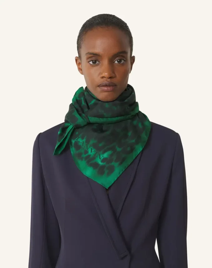 Leopard Print Silk Scarf Leopard Print Silk Scarf