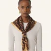 Leopard Print Silk Scarf Leopard Print Silk Scarf