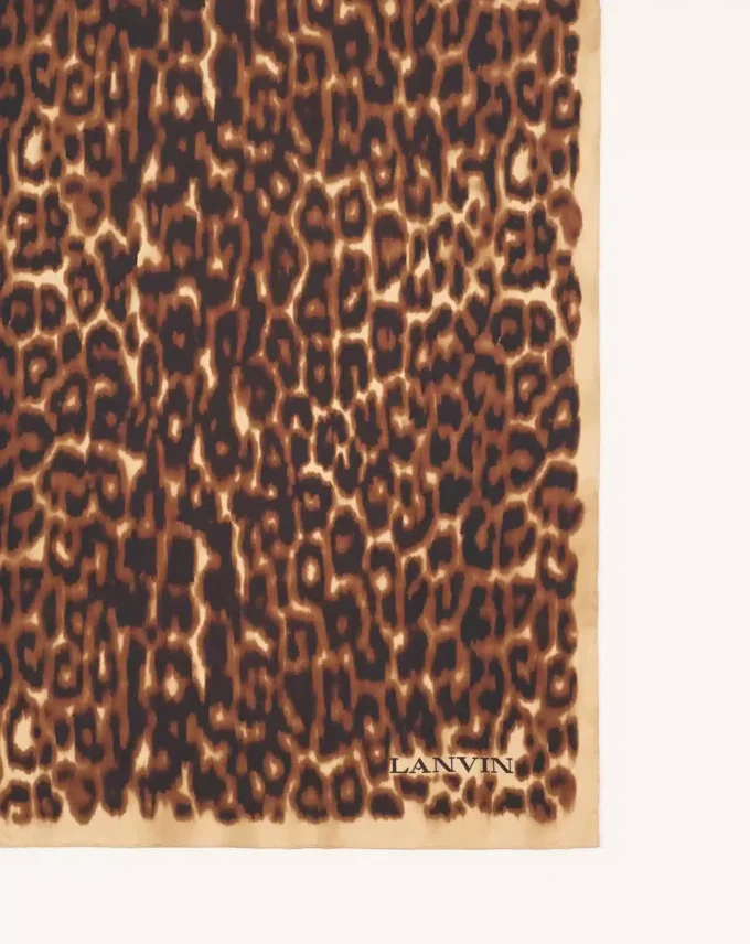 Leopard Print Silk Scarf Leopard Print Silk Scarf
