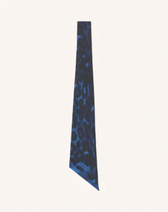 Leopard Print Silk Twilly