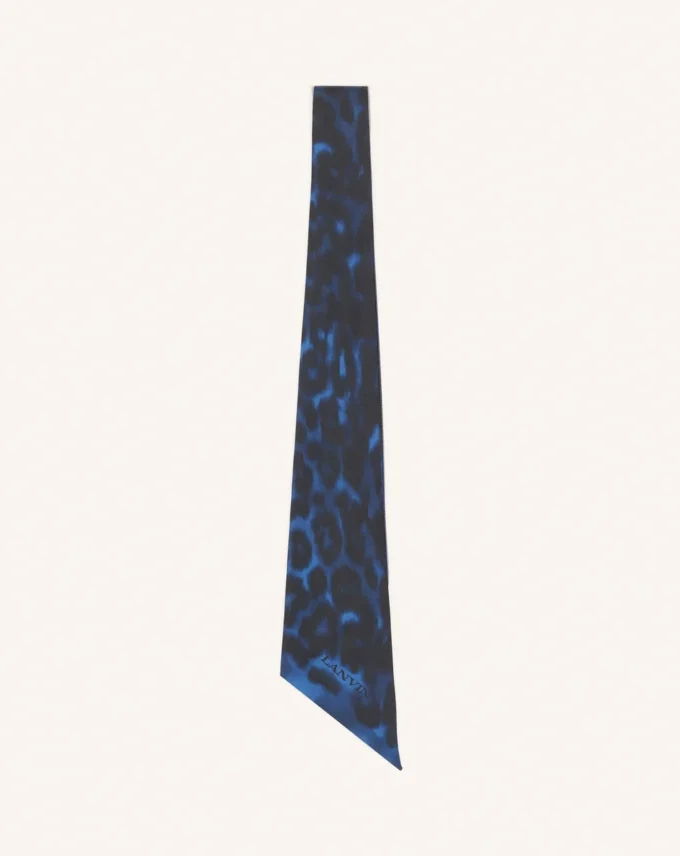 Leopard Print Silk Twilly Leopard Print Silk Twilly