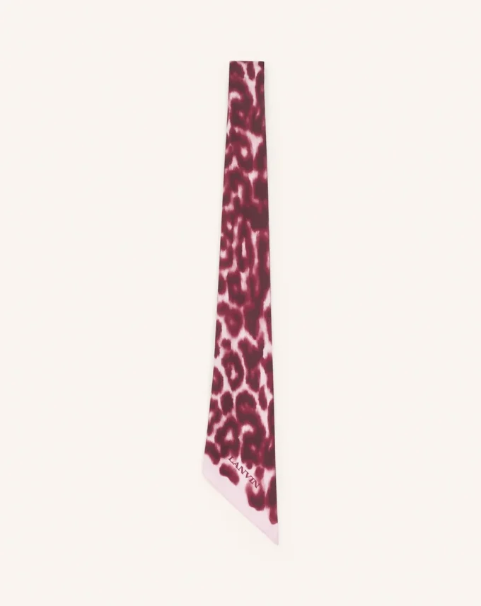 Leopard Print Silk Twilly Leopard Print Silk Twilly