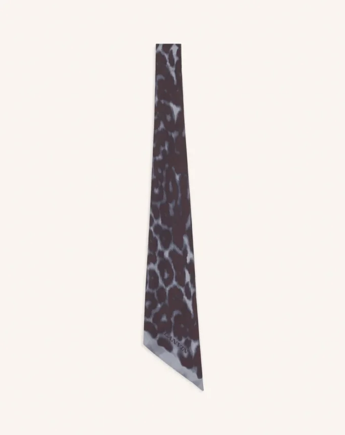 Leopard Print Silk Twilly Leopard Print Silk Twilly
