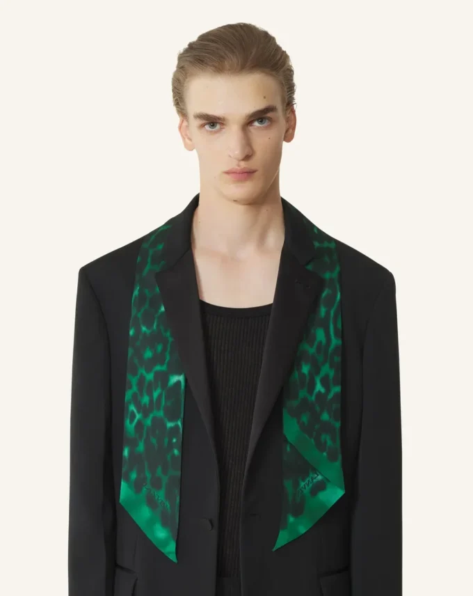 Leopard Print Silk Twilly Leopard Print Silk Twilly