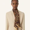 Leopard Print Silk Twilly Leopard Print Silk Twilly
