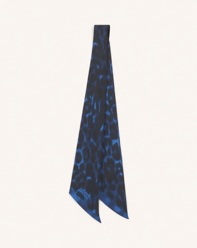 Leopard Print Silk Twilly Leopard Print Silk Twilly