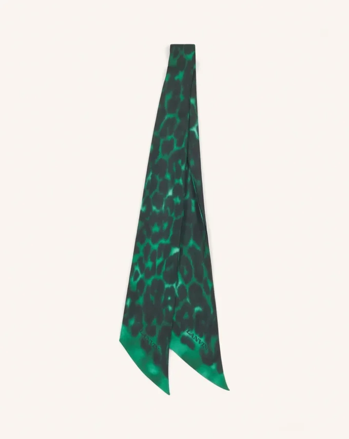 Leopard Print Silk Twilly Leopard Print Silk Twilly
