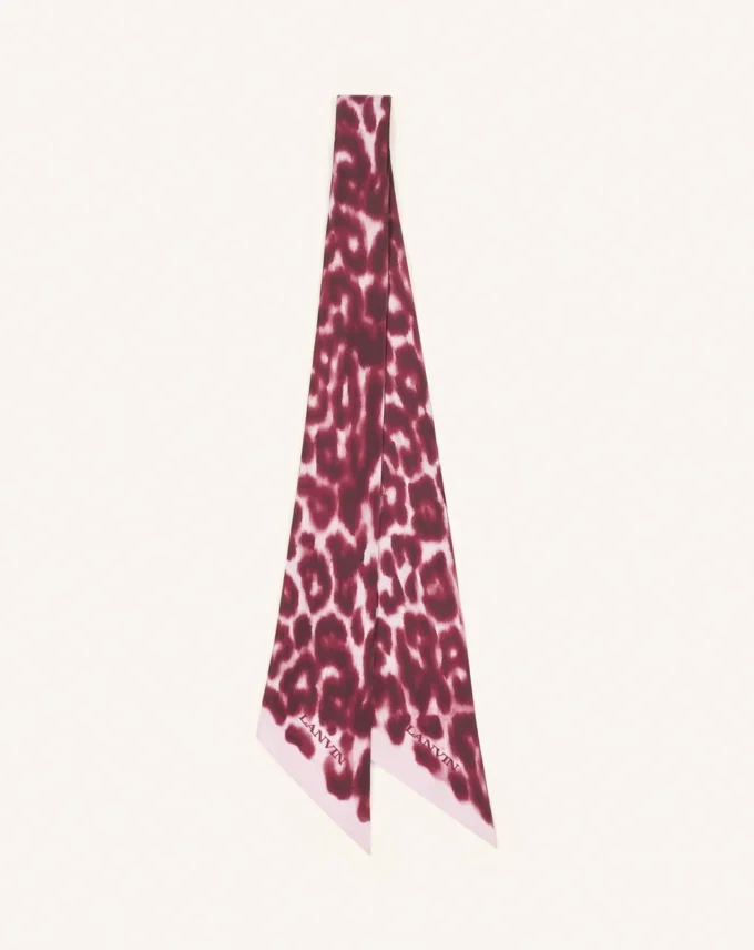 Leopard Print Silk Twilly Leopard Print Silk Twilly