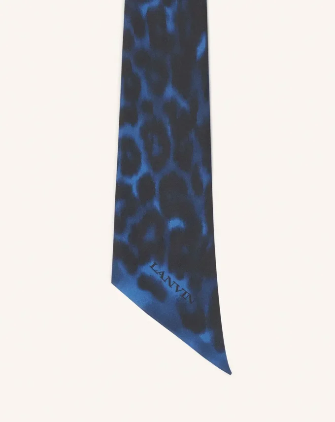 Leopard Print Silk Twilly Leopard Print Silk Twilly