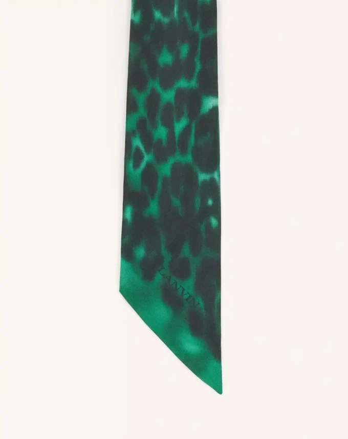 Leopard Print Silk Twilly Leopard Print Silk Twilly
