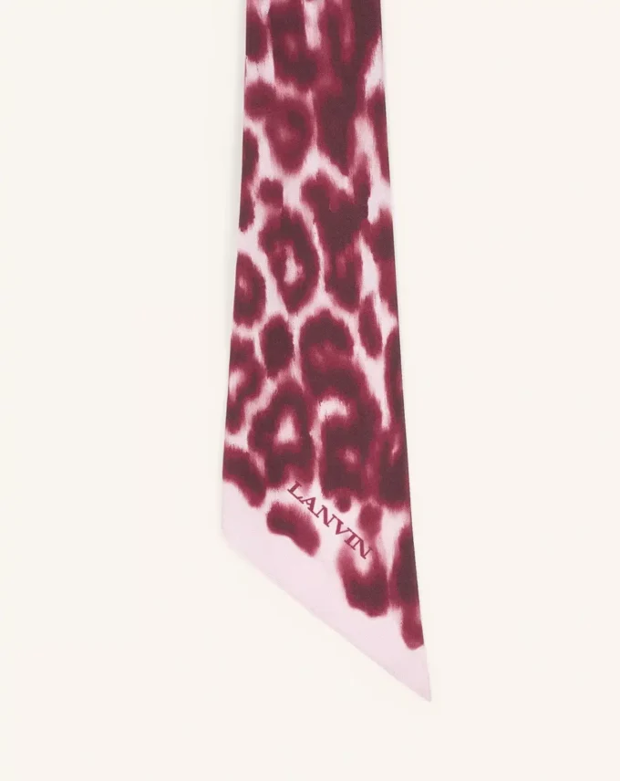 Leopard Print Silk Twilly Leopard Print Silk Twilly