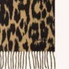 Leopard Print Wool Scarf Leopard Print Wool Scarf