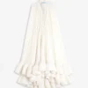 Long Charmeuse Ruffle Dress Long Charmeuse Ruffle Dress