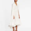Long Charmeuse Ruffle Dress Long Charmeuse Ruffle Dress