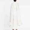 Long Charmeuse Ruffle Dress Long Charmeuse Ruffle Dress