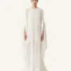 Long Dress in Plumetis Silk Long Dress in Plumetis Silk