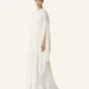 Long Dress in Plumetis Silk Long Dress in Plumetis Silk