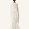 Long Dress in Plumetis Silk Long Dress in Plumetis Silk