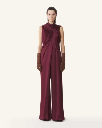 Long Jumpsuit in Satin
