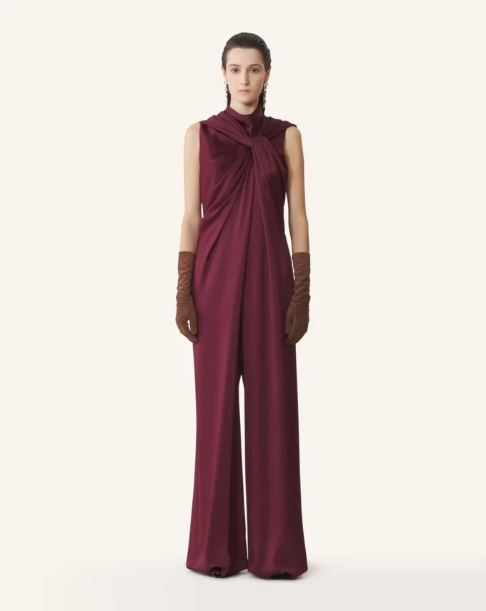 Long Jumpsuit in Satin Long Jumpsuit in Satin