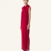 Long Knotted Dress in Satin Long Knotted Dress in Satin