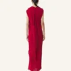 Long Knotted Dress in Satin Long Knotted Dress in Satin