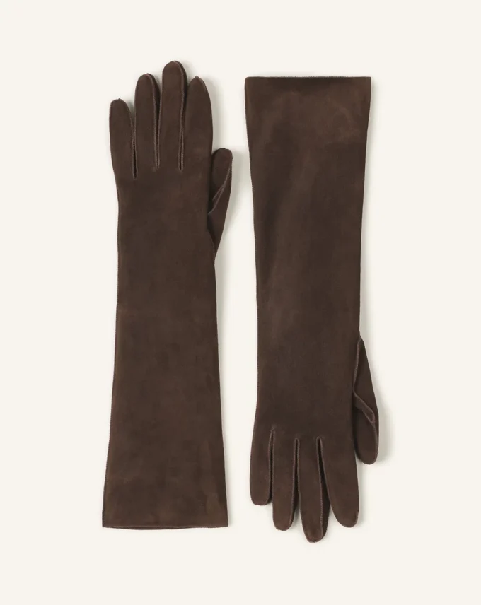 Long Slim Suede Gloves Long Slim Suede Gloves